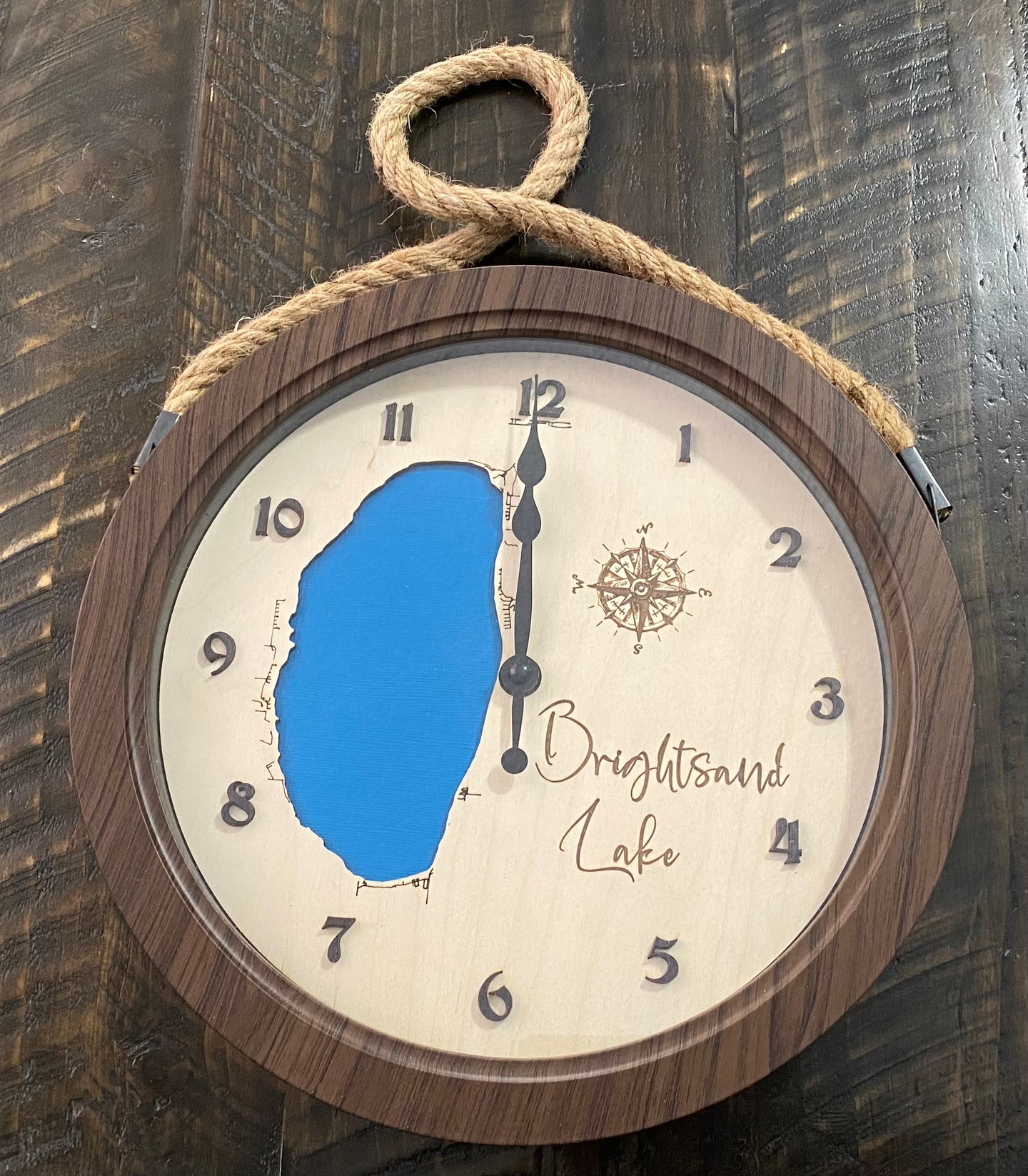 12” Brightsand  Lake , SK  wall clock