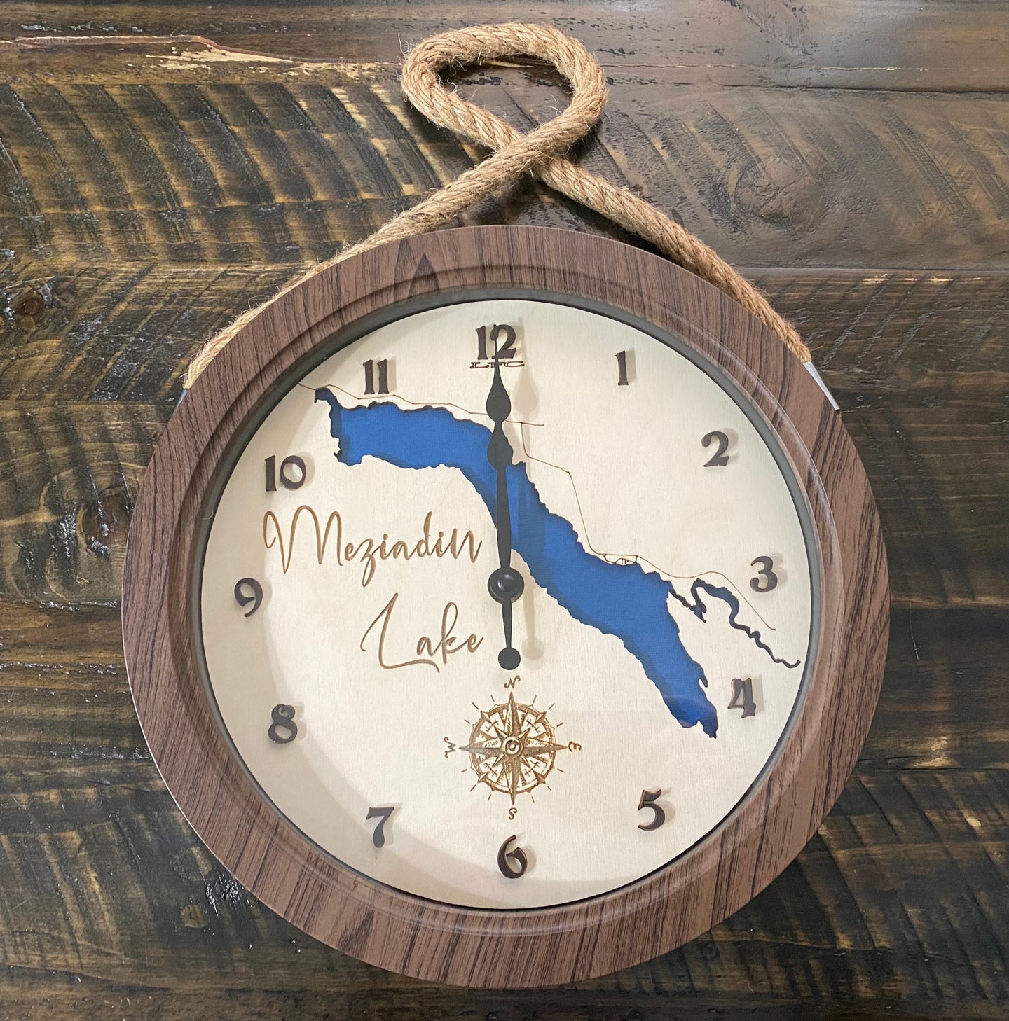 12” Meziadin lake wall  clock