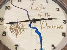 Load image into Gallery viewer, Lake of the Prairies , wall clock
