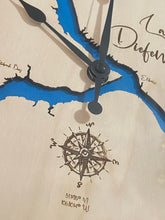 Load image into Gallery viewer, 12” Lake Diefenbaker , SK wall clock
